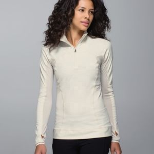 LULULEMON Run For Gold 1/2 Zip Ghost SZ 8 NWT
